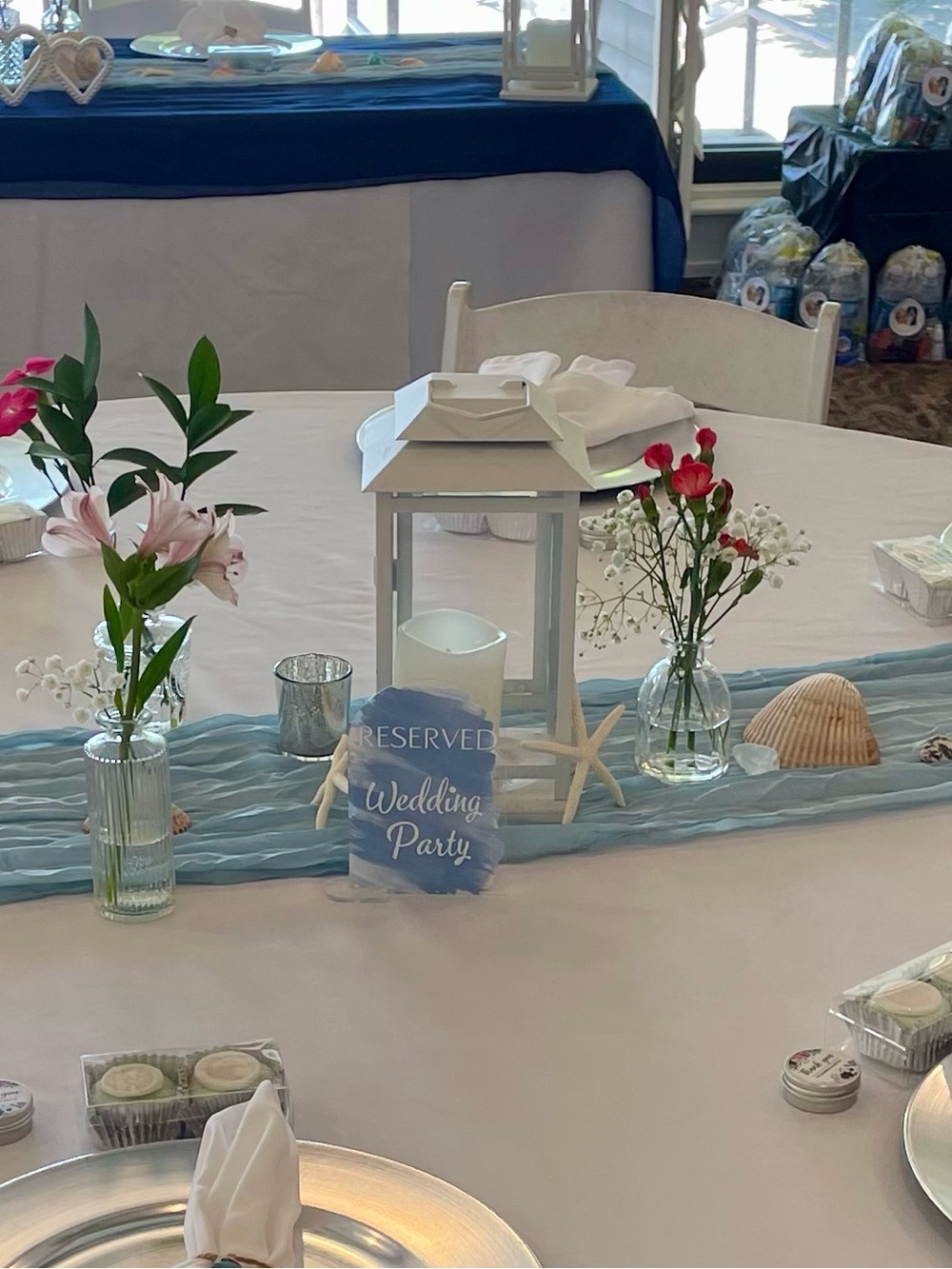 20 Baby Blue Cheesecloth Table Runners